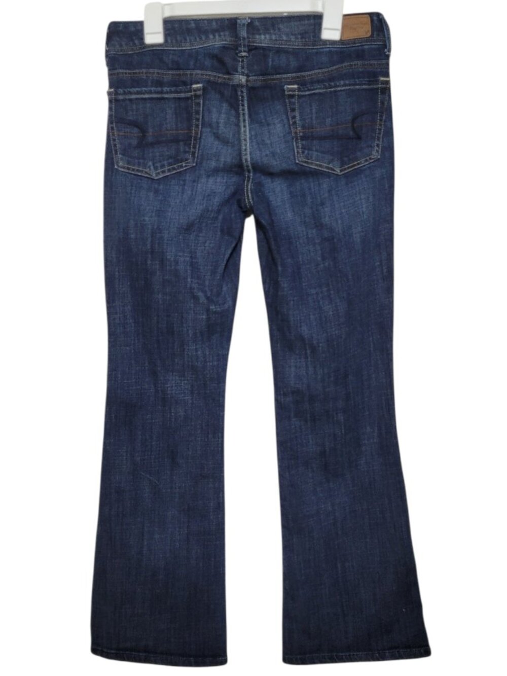 American Eagle Bootcut Jeans Mid Rise Dark Wash Stretch Size 8 Indie Sleaze - Picture 2 of 10